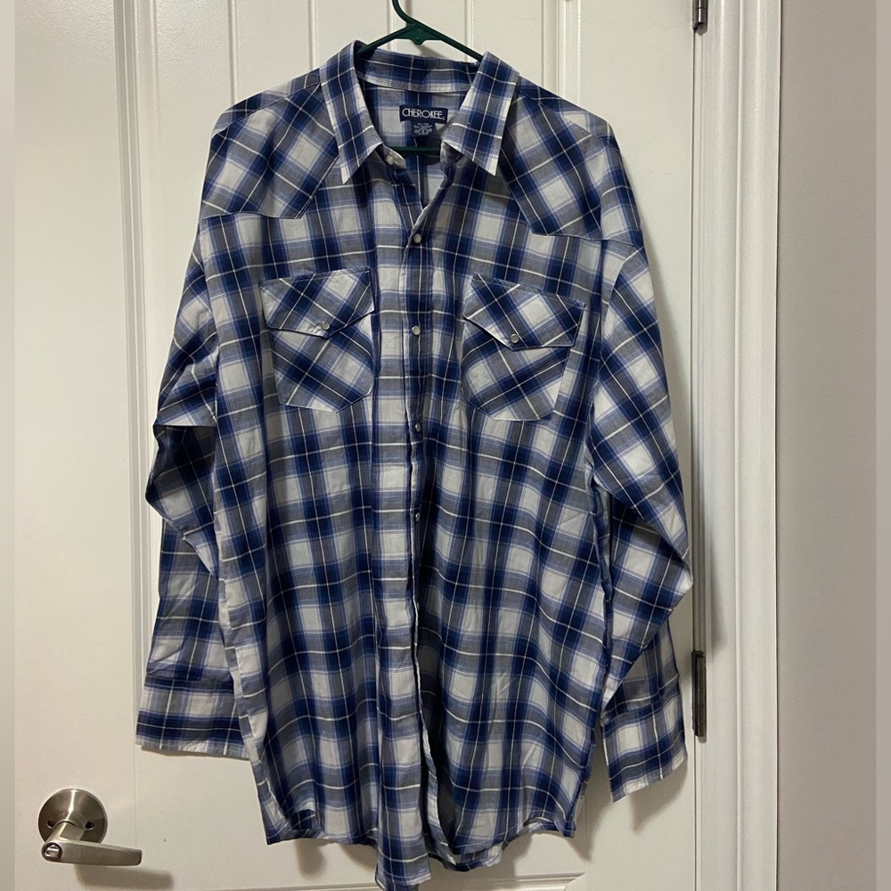 XL Adult Western Style Long Sleeve Shirt